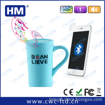 BSCI factory custom shape bluetooth speaker with logo print and small MOQ